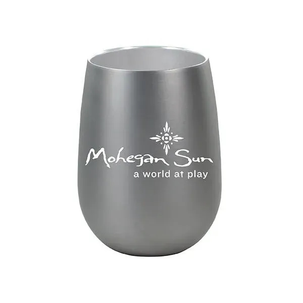 Halcyon® 12 oz. Stainless Steel Wine Glass - Gift Set... from ASI 30270 Aakron Line