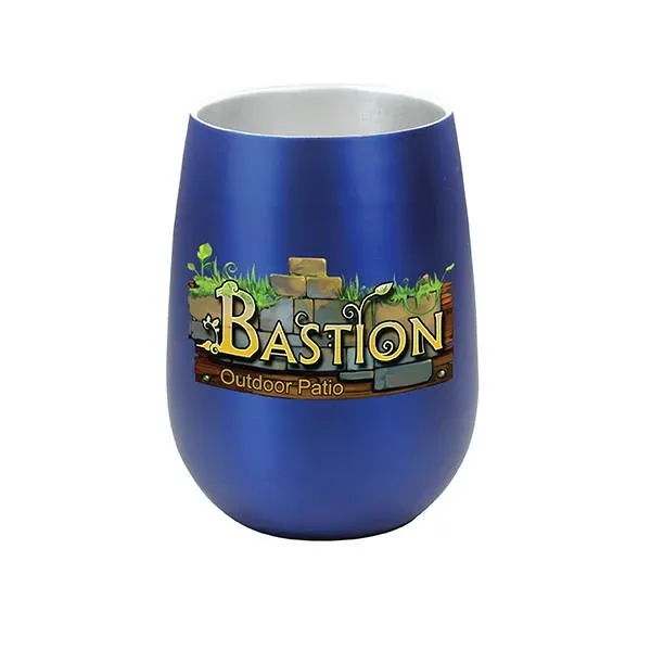 Halcyon® 12 oz. Stainless Steel Wine Glass - Gift Set, Full... from ASI 30270 Aakron Line