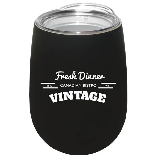 Halcyon® 12 oz. Stainless Steel Wine Glass with Acrylic Lid... from ASI 30270 Aakron Line