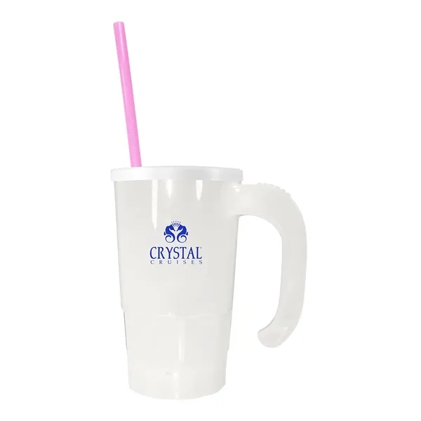 20 oz. Stackable Beer Stein/Straw/Lid Set... from ASI 30270 Aakron Line