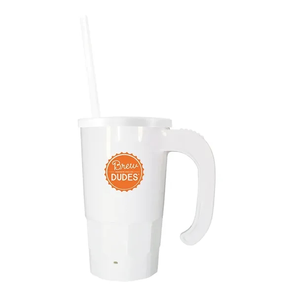 20 oz. Stackable Beer Stein/Straw/Lid Set... from ASI 30270 Aakron Line