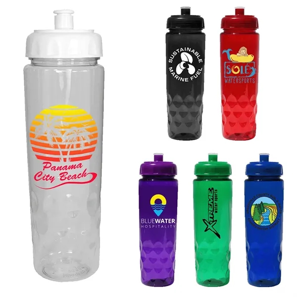 RECYCLED PET - 24 oz. Bottle with Push 'n Pull Cap... from ASI 30270 Aakron Line