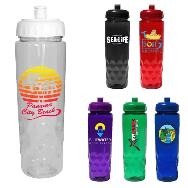 RECYCLED PET - 24 oz. Bottle with Push 'n Pull Cap,... from ASI 30270 Aakron Line