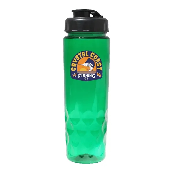 RECYCLED PET - 24 oz. Bottle with Flip Top Cap, Full... from ASI 30270 Aakron Line