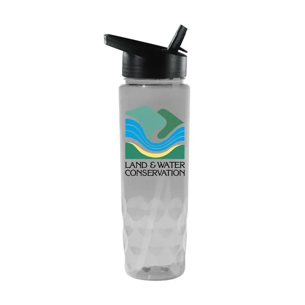 RECYCLED PET - 24 oz. Bottle with Straw Cap, Full Color... from ASI 30270 Aakron Line