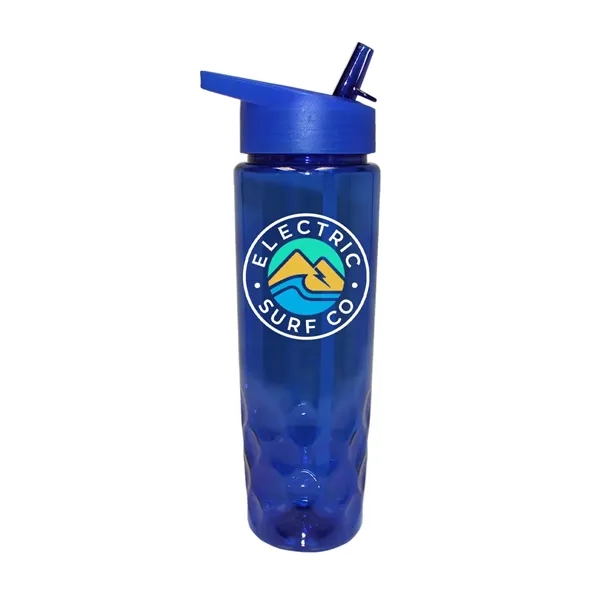 RECYCLED PET - 24 oz. Bottle with Straw Cap, Full Color... from ASI 30270 Aakron Line