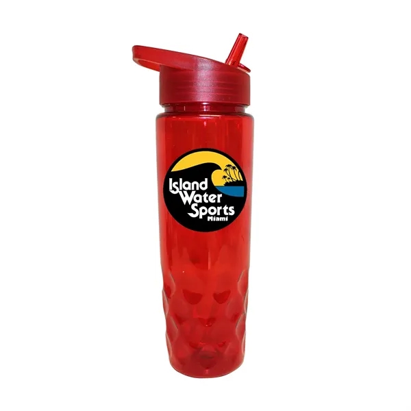 RECYCLED PET - 24 oz. Bottle with Straw Cap, Full Color... from ASI 30270 Aakron Line