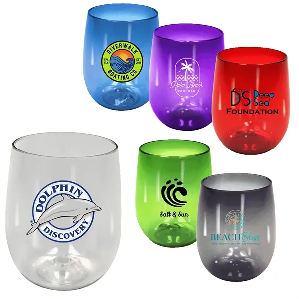 RECYCLED PET - 12 oz. Stemless Wine Glass... from ASI 30270 Aakron Line