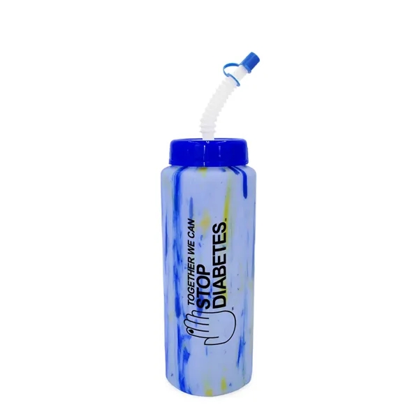 32 oz. Confetti Sports Bottle with Flexible Straw..... from ASI 30270 Aakron Line