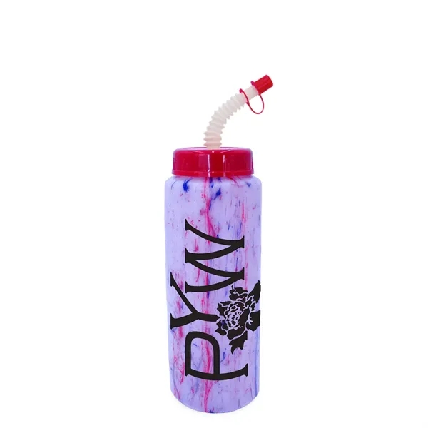 32 oz. Confetti Sports Bottle with Flexible Straw..... from ASI 30270 Aakron Line
