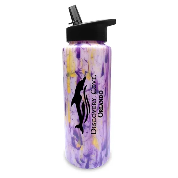 32 oz. Confetti Sports Bottle with Straw Cap Lid... from ASI 30270 Aakron Line