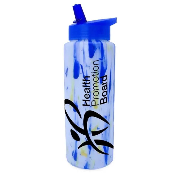 32 oz. Confetti Sports Bottle with Straw Cap Lid... from ASI 30270 Aakron Line