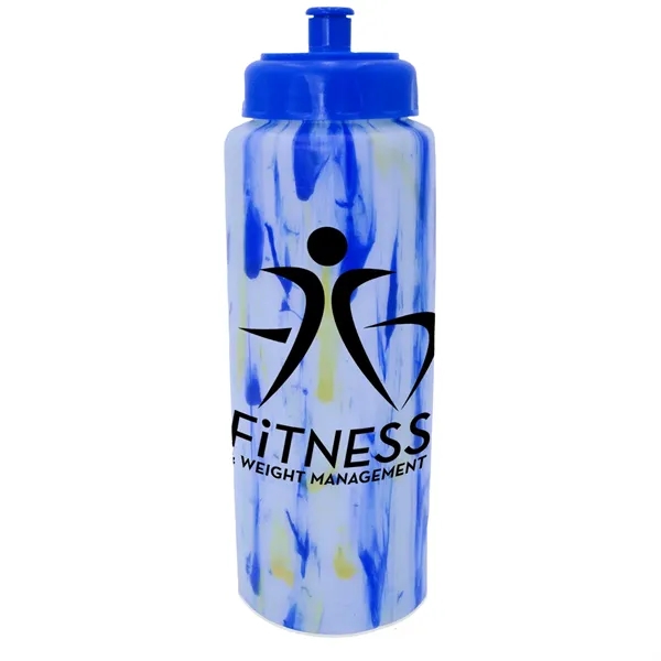 32 oz. Confetti Sports Bottle with Push 'n Pull Cap... from ASI 30270 Aakron Line