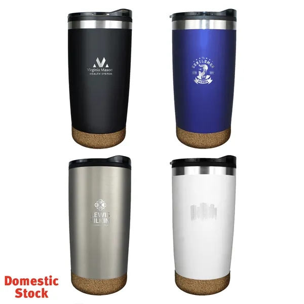 Halcyon® 20 oz. Cork Bottom Tumbler, Laser, Standard... from ASI 30270 Aakron Line