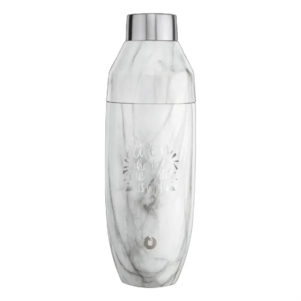 Snowfox® 24 oz. Marble Cocktail Shaker, Laser, Premium... from ASI 30270 Aakron Line
