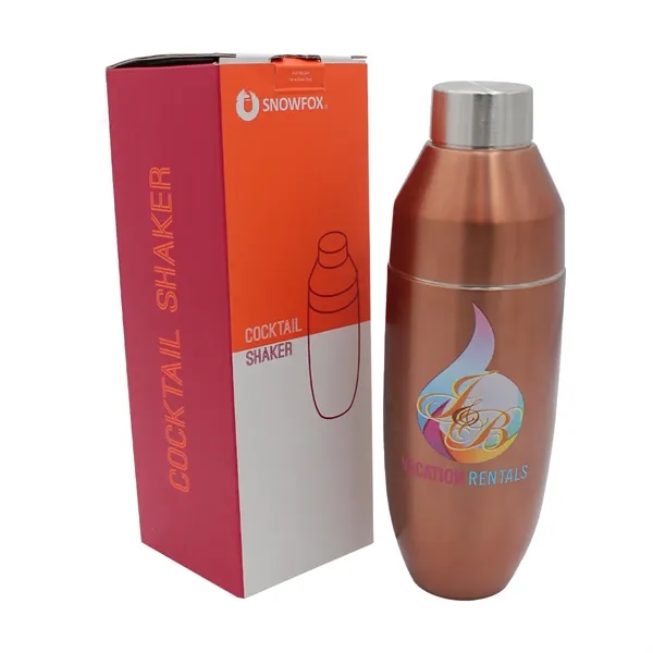 Snowfox® 24 oz. Marble Cocktail Shaker, Laser, Premium... from ASI 30270 Aakron Line