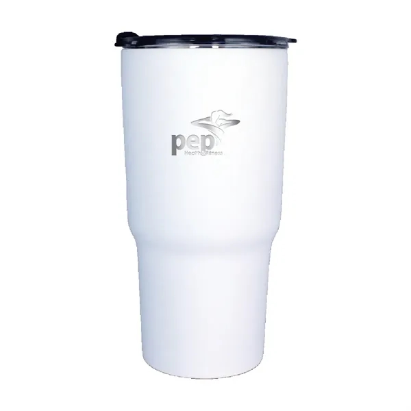 Halcyon® 20 oz. Tumbler with Stainless Straw/Flip Top Lid,... from ASI 30270 Aakron Line