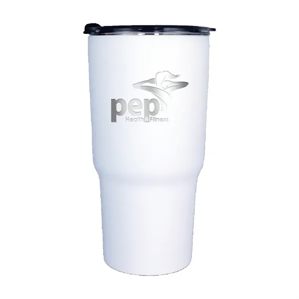 Halcyon® 20 oz. Tumbler with Stainless Straw/Flip Top Lid,... from ASI 30270 Aakron Line