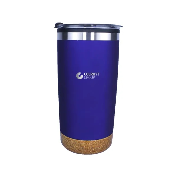 Halcyon® 20 oz. Cork Bottom Tumbler with Stainless Straw/Fl... from ASI 30270 Aakron Line