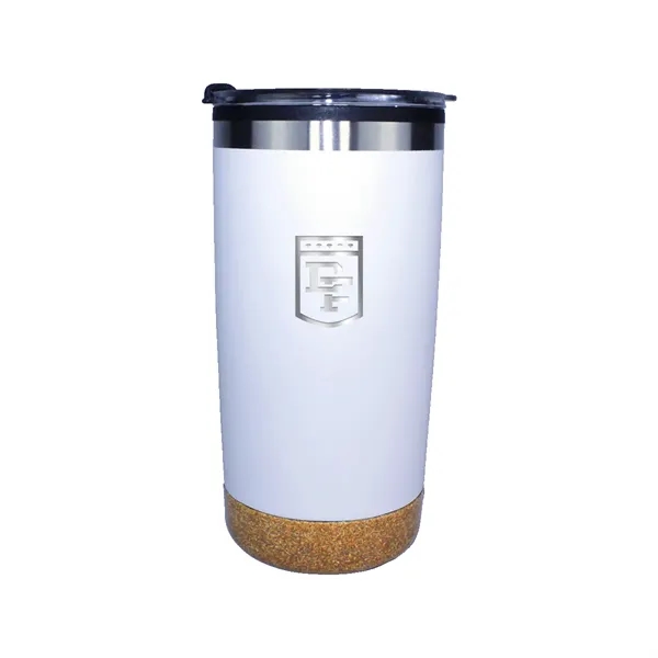 Halcyon® 20 oz. Cork Bottom Tumbler with Stainless Straw/Fl... from ASI 30270 Aakron Line