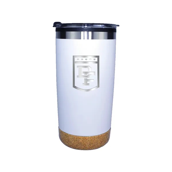 Halcyon® 20 oz. Cork Bottom Tumbler with Stainless Straw/Fl... from ASI 30270 Aakron Line