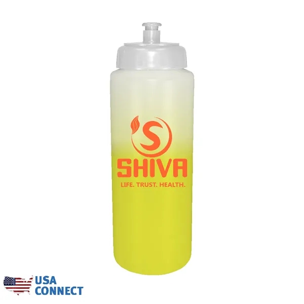 Mood™ 32 oz. Sports Bottle with Push 'n Pull Cap -... from ASI 30270 Aakron Line