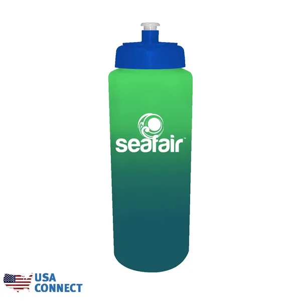 Mood™ 32 oz. Sports Bottle with Push 'n Pull Cap -... from ASI 30270 Aakron Line