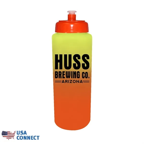 Mood™ 32 oz. Sports Bottle with Push 'n Pull Cap -... from ASI 30270 Aakron Line