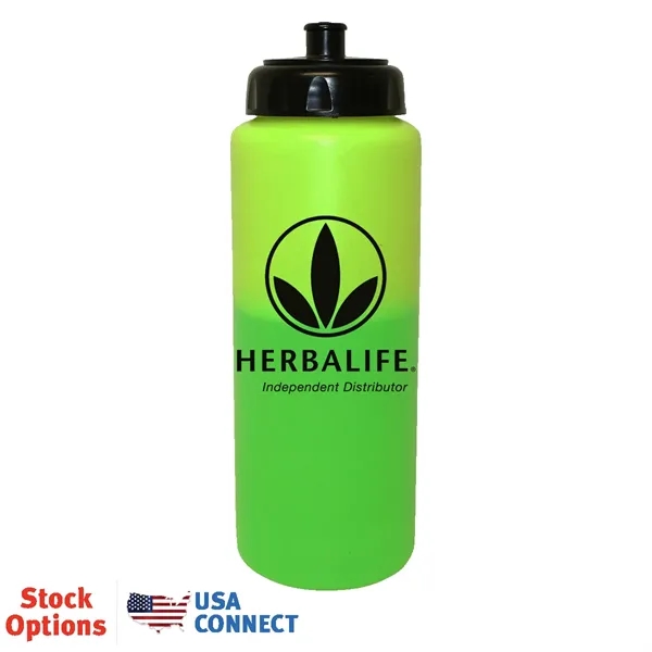 Mood™ 32 oz. Sports Bottle with Push 'n Pull Cap -... from ASI 30270 Aakron Line