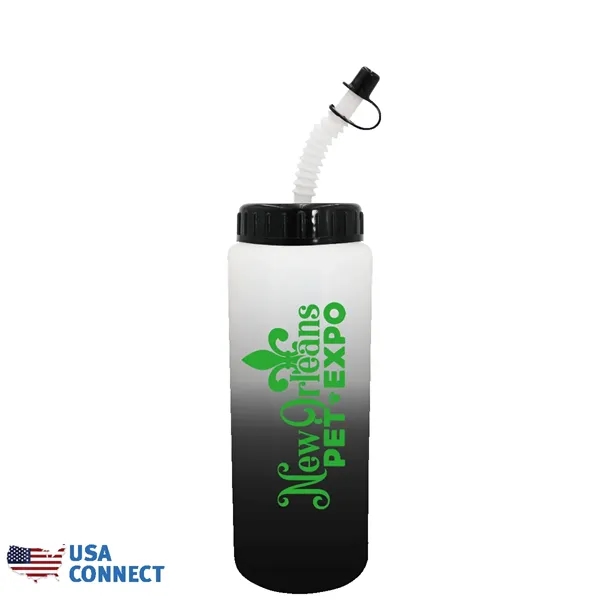 Mood™ 32 oz. Sports Bottle With Flexible Straw, Full Color... from ASI 30270 Aakron Line