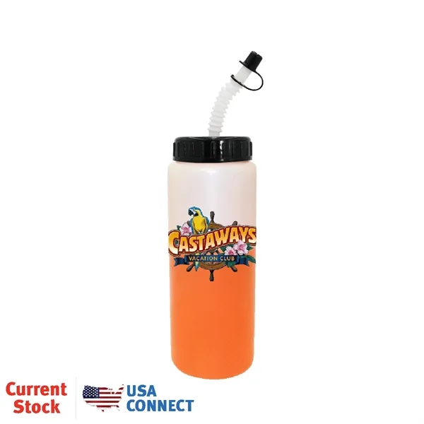 Mood™ 32 oz. Sports Bottle With Flexible Straw, Full Color... from ASI 30270 Aakron Line