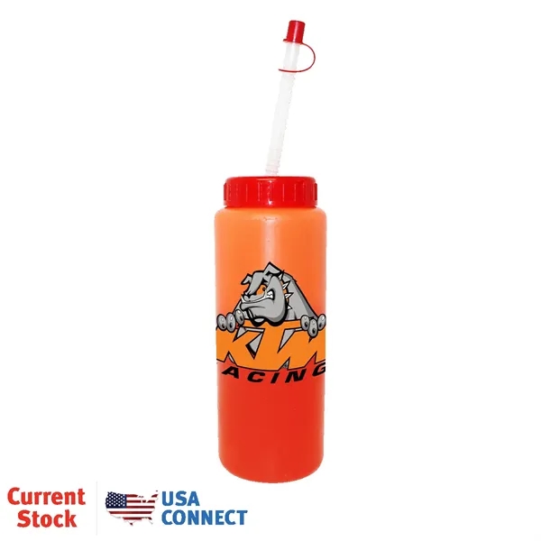 Mood™ 32 oz. Sports Bottle With Flexible Straw, Full Color... from ASI 30270 Aakron Line