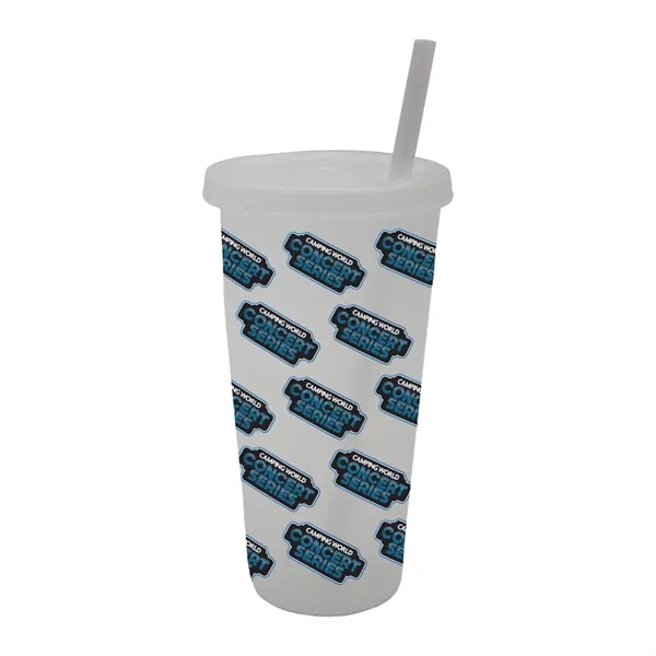 26 oz. Tumbler with Lid and Straw, Full Color Digital... from ASI 30270 Aakron Line