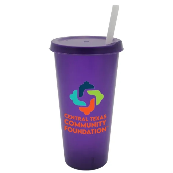 26 oz. Tumbler with Lid and Straw, Full Color Digital... from ASI 30270 Aakron Line