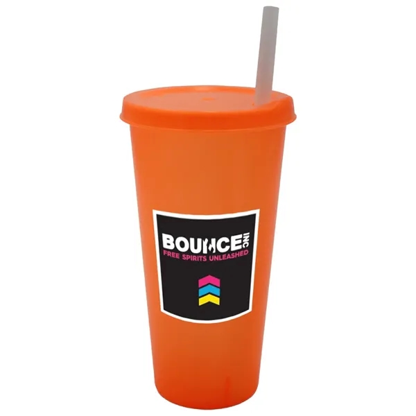 26 oz. Tumbler with Lid and Straw, Full Color Digital... from ASI 30270 Aakron Line