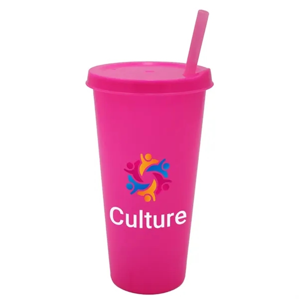 26 oz. Tumbler with Lid and Straw, Full Color Digital... from ASI 30270 Aakron Line
