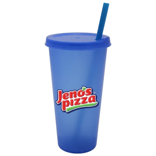 26 oz. Tumbler with Lid and Straw, Full Color Digital... from ASI 30270 Aakron Line