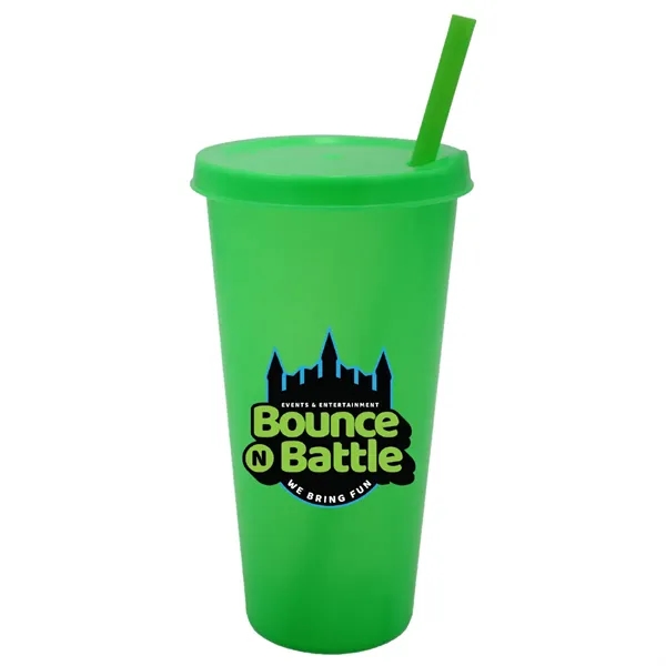 26 oz. Tumbler with Lid and Straw, Full Color Digital... from ASI 30270 Aakron Line