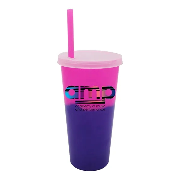 Mood™ 26 oz. Tumbler with Lid & Straw, Full Color Digital... from ASI 30270 Aakron Line