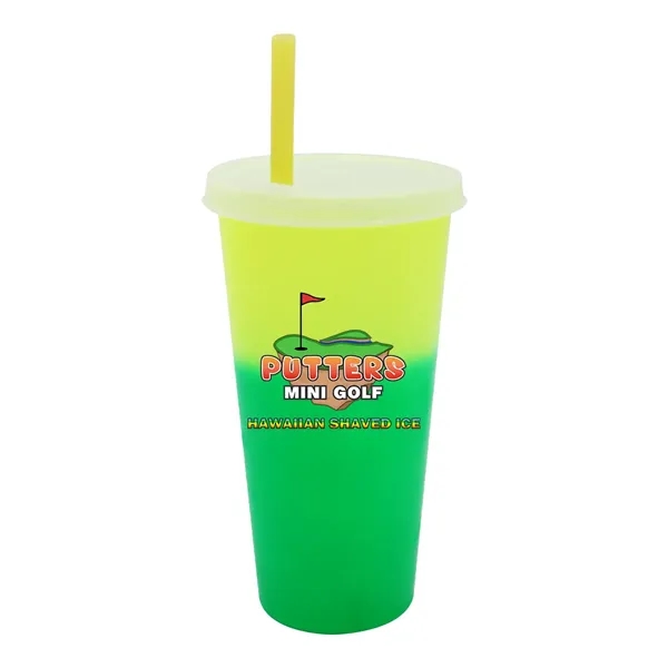 Mood™ 26 oz. Tumbler with Lid & Straw, Full Color Digital... from ASI 30270 Aakron Line