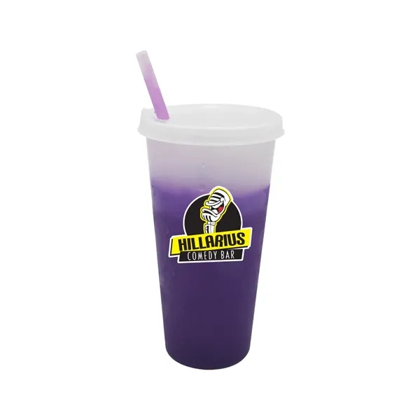Mood™ 26 oz. Tumbler with Lid & Straw, Full Color Digital... from ASI 30270 Aakron Line