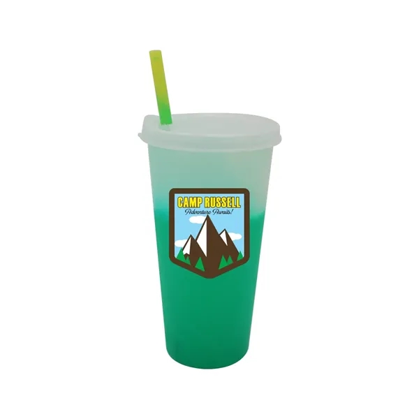 Mood™ 26 oz. Tumbler with Lid & Straw, Full Color Digital... from ASI 30270 Aakron Line
