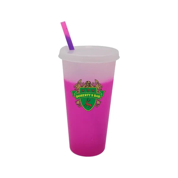 Mood™ 26 oz. Tumbler with Lid & Straw, Full Color Digital... from ASI 30270 Aakron Line