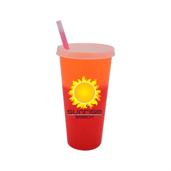 Mood™ 26 oz. Tumbler with Lid & Straw, Full Color Digital... from ASI 30270 Aakron Line