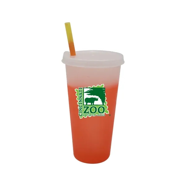 Mood™ 26 oz. Tumbler with Lid & Straw, Full Color Digital... from ASI 30270 Aakron Line