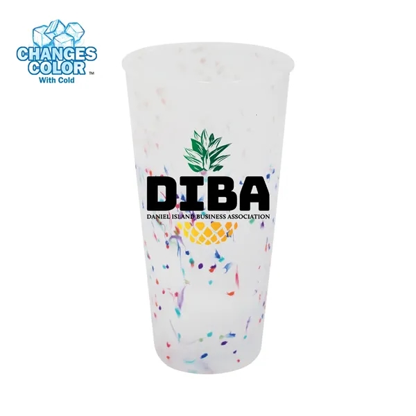 Mood™ 26 oz. Rainbow Confetti Tumbler, Full Color Digital... from ASI 30270 Aakron Line
