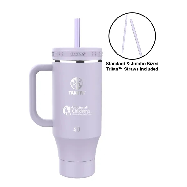 Takeya® 40 oz. Straw Tumbler with Handle... from ASI 30270 Aakron Line