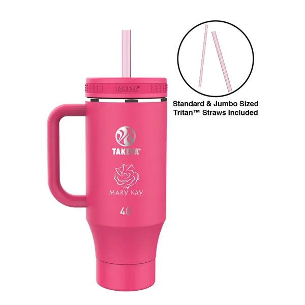 Takeya® 40 oz. Straw Tumbler with Handle... from ASI 30270 Aakron Line