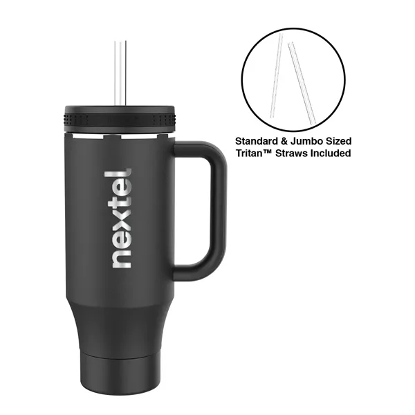 Takeya®  40 oz. Straw Tumbler With Handle, Laser - Premium... from ASI 30270 Aakron Line