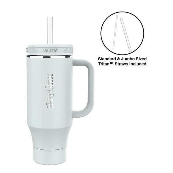 Takeya®  40 oz. Straw Tumbler With Handle, Laser - Premium... from ASI 30270 Aakron Line